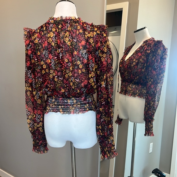 Free people cropped fall blouse - Picture 3 of 3